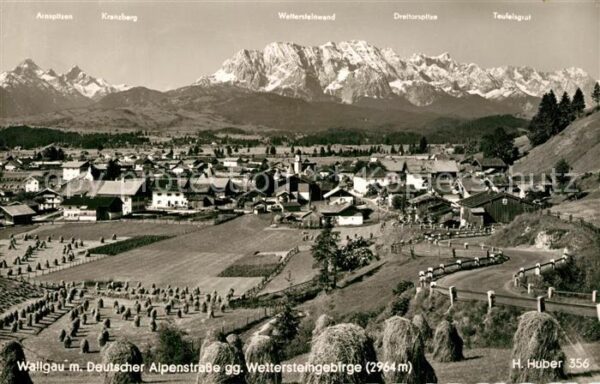 Wallgau Panorama Wettersteingebirge