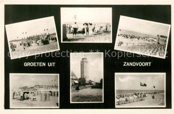 Zandvoort Holland Leuchtturm Strandleben