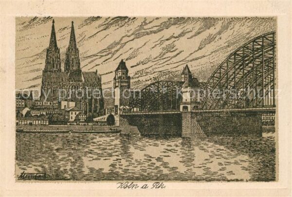 Koeln Rhein Hohenzollernbrücke