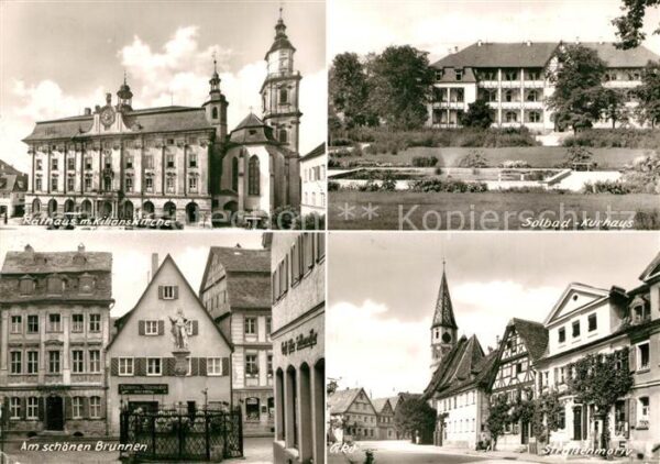 Bad Windsheim Rathaus Kilianskirche Kurhaus Schöner B