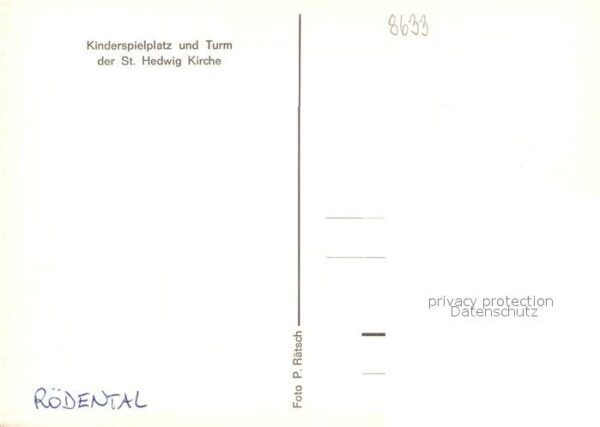 Roedental Kinderspielplatz Turm Sankt Hedwig Kirc – Bild 2