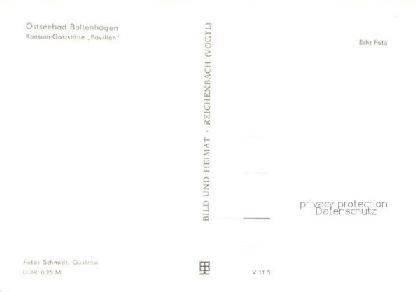 Boltenhagen Ostseebad Konsum Gaststätte Pavillon – Bild 2