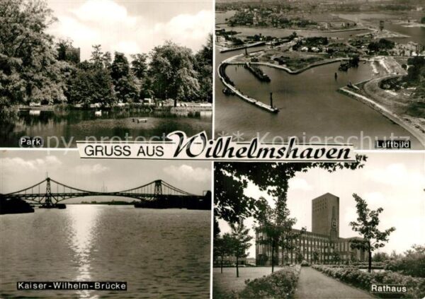 Wilhelmshaven Fliegeraufnahme Rathaus Kaiser-Wilhelm-