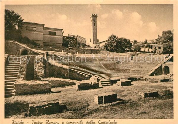 Fiesole Teatro Romano Campanile Kathedrale