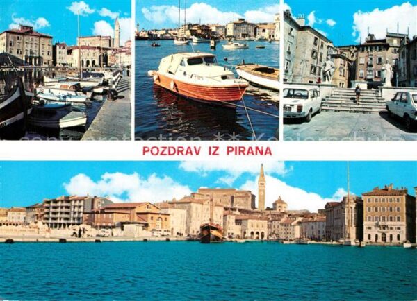 Piran Hafen Kirche