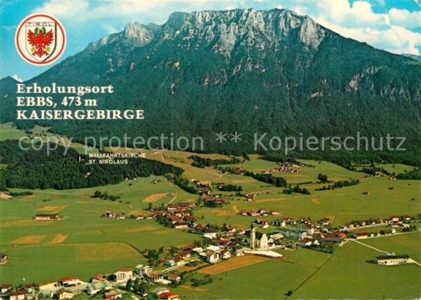 Ebbs Fliegeraufnahme Kaisergbirge