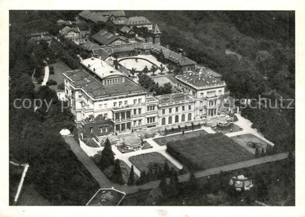 Essen Ruhr Fliegeraufnahme Villa Hügel