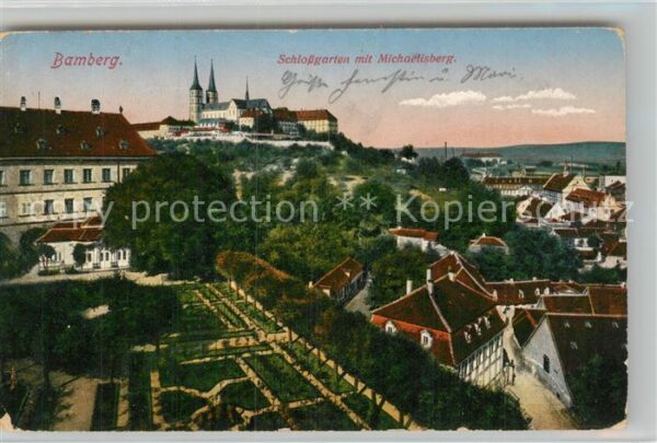 Bamberg Schlossgarten mit Michaelisberg