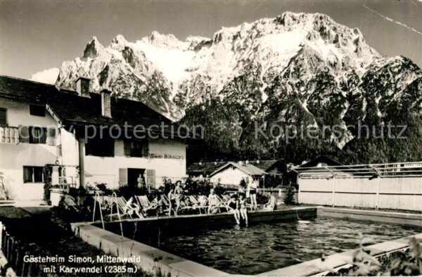 Mittenwald Karwendel Tirol Gästeheim Simon