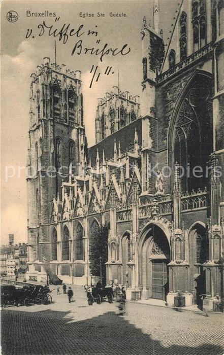 Bruxelles Bruessel Eglise St Godule