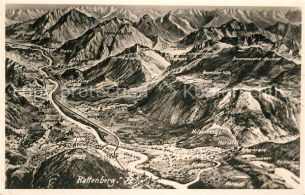 Rattenberg Tirol Panoramakarte