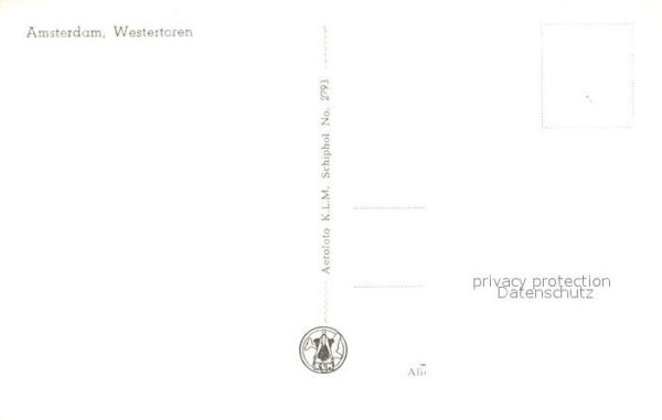 Amsterdam Niederlande Fliegeraufnahme Westertoren – Bild 2