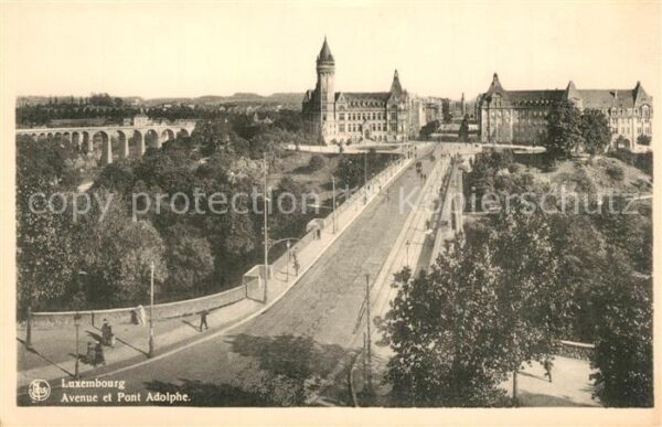 LUXEMBOURG  Luxemburg Avenue Pont Adolphe