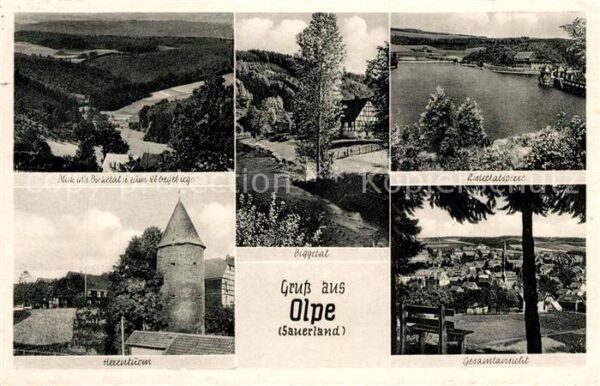 Olpe Biggesee Listertalsperre Hexenturm Panorama Bigg