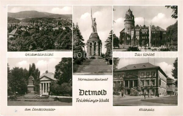Detmold Landestheater Rathaus Schloss Hermannsd