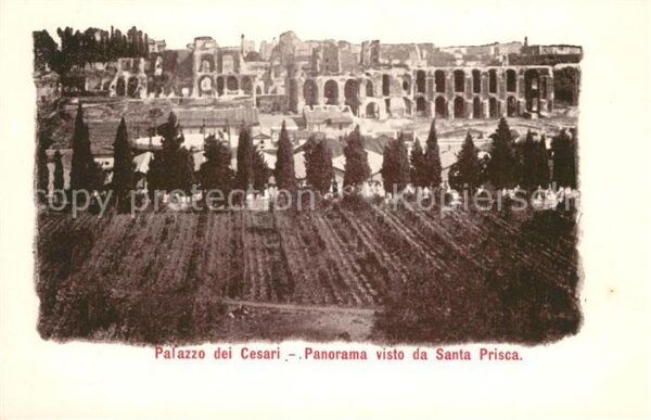 Roma Rom Palazzo dei Cesari Panorama Santa Prisc