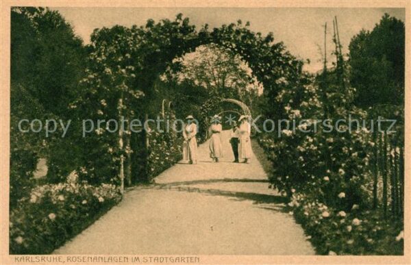 Karlsruhe Baden Rosenanlagen Stadtgarten