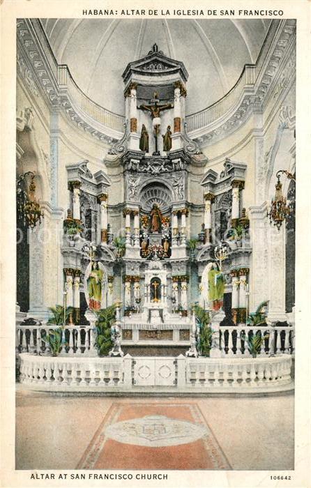 Habana Havana Altar de la Iglesia de San Francisco