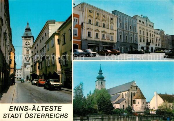 Enns Kirche Stadtturm Stadtpanorama