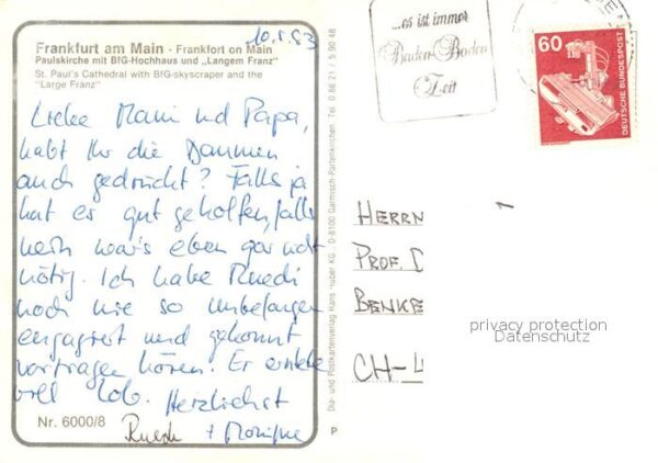 Frankfurt Main Paulskirche BfG Hochhaus Langer Franz – Bild 2