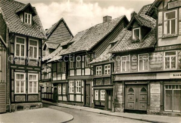 Wernigerode Harz Alte Fachwerkbauten Kleinstes Haus