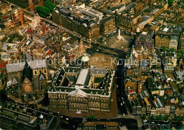 Amsterdam Niederlande Fliegeraufnahme Dom Palais National Mon