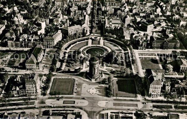 Mannheim Friedrichsplatz mit Wasserturm Fliegera