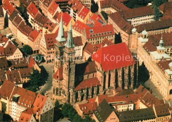 Nuernberg Sebalduskirche Fliegeraufnahme