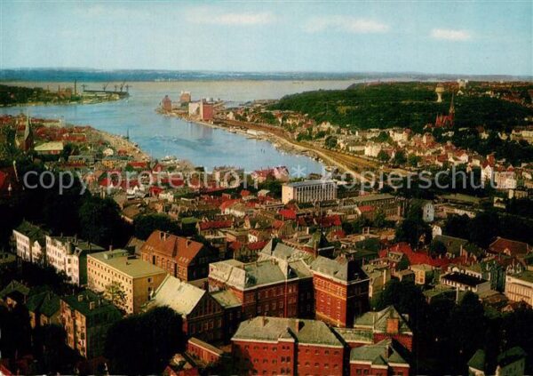 Flensburg Fliegeraufnahme mit Fördeblick