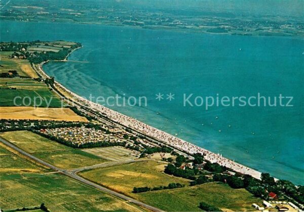 Gluecksburg Ostseebad Badestrand Holnis Fliegeraufnahme