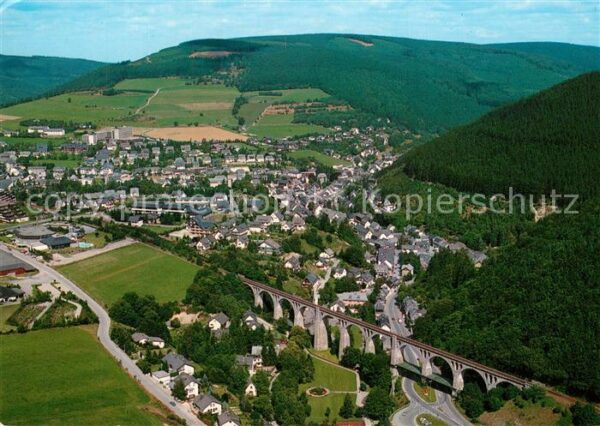 Willingen Sauerland Fliegeraufnahme mit Viadukt