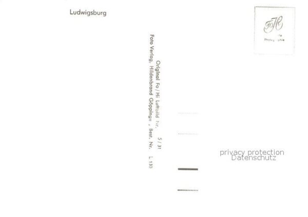 Ludwigsburg Wuerttemberg Fliegeraufnahme – Bild 2