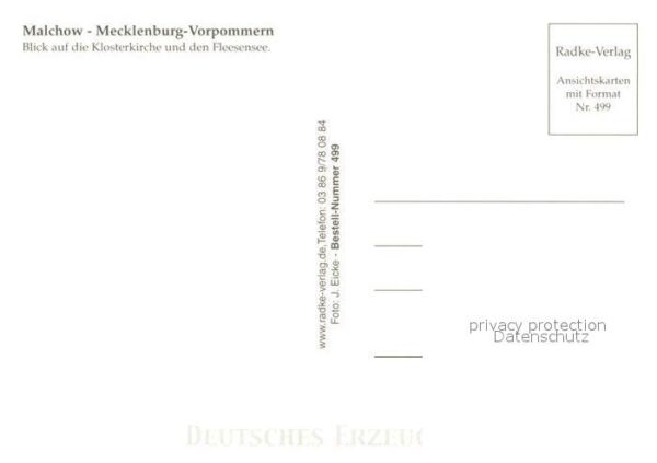 Malchow Fliegeraufnahme mit Kosterkirche und Fl – Bild 2