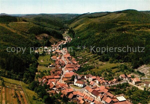 Steina Suedharz Waldschenke Steinatal Fliegeraufnahme