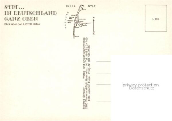 Sylt Fliegeraufnahme mit Lister Hafen – Bild 2