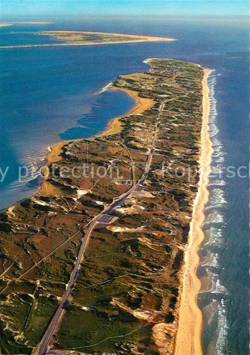 Sylt Fliegeraufnahme mit Hörnum und Amrum