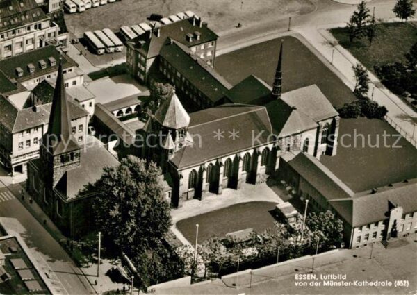 Essen Ruhr Münster Kathedrale Fliegeraufnahme