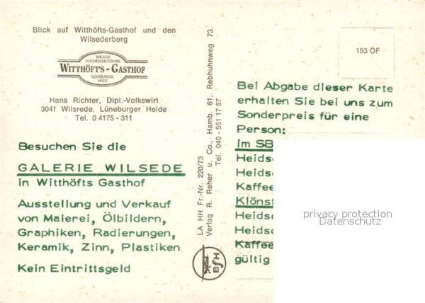 Wilsede Lueneburger Heide Witthöfts Gasthof Fliegeraufnahme – Bild 2