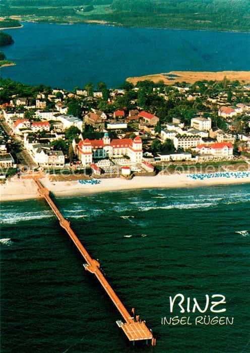 Binz Ruegen Fliegeraufnahme mit Seebrücke