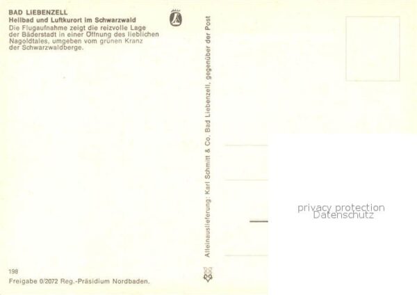 Bad Liebenzell im Nagoldtal Fliegeraufnahme – Bild 2