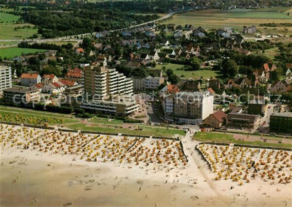 Cuxhaven Duhnen Nordseebad Fliegeraufnahme