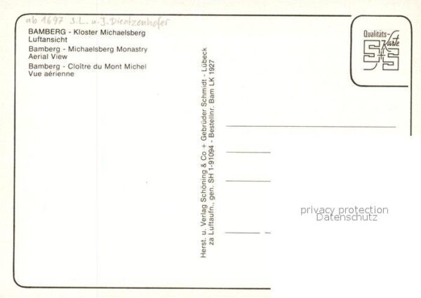 Bamberg South Carolina Kloster Michaelsberg Fliegeraufnahme – Bild 2
