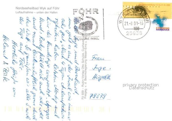 Wyk Foehr Fliegeraufnahme mit Hafen – Bild 2