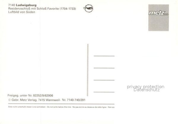 Ludwigsburg Wuerttemberg Residenzschloss mit Schloss Favorite Fl – Bild 2