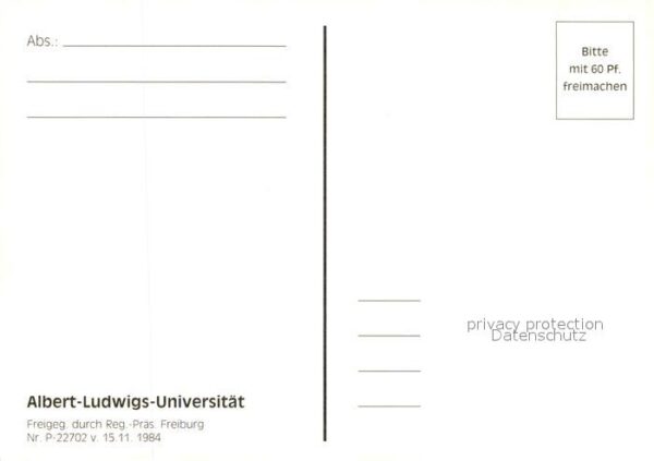 Freiburg Breisgau Albert Ludwigs Universität Fliegeraufna – Bild 2