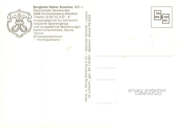 Schmallenberg Berghotel Hoher Knochen Fliegeraufnahme – Bild 2