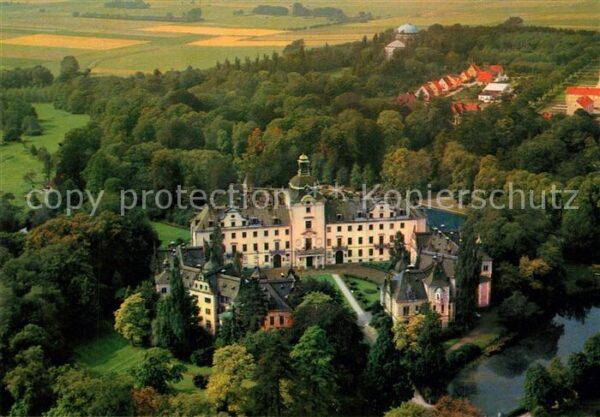 Bueckeburg Schloss und Mausoleum Fliegeraufnahme