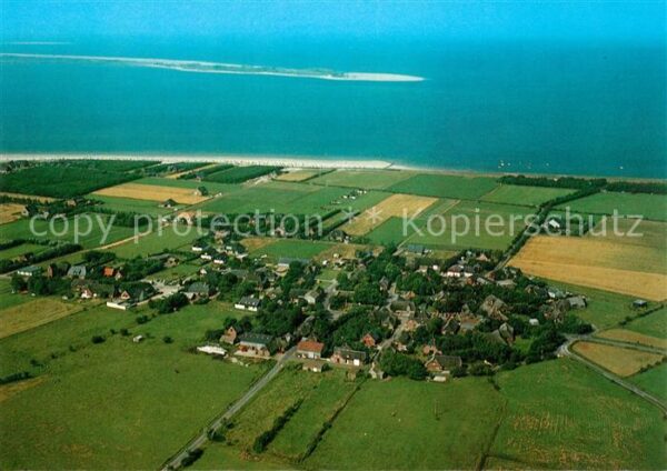 Insel Foehr Nordseebad Utersum Fliegeraufnahme