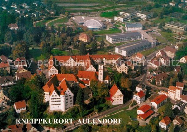 Aulendorf Fliegeraufnahme mit Schloss Klinik und