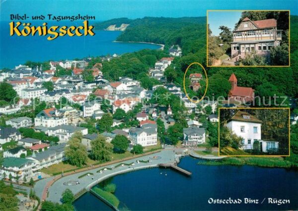 Binz Ruegen Fliegeraufnahme mit Bibel und Tagungshe